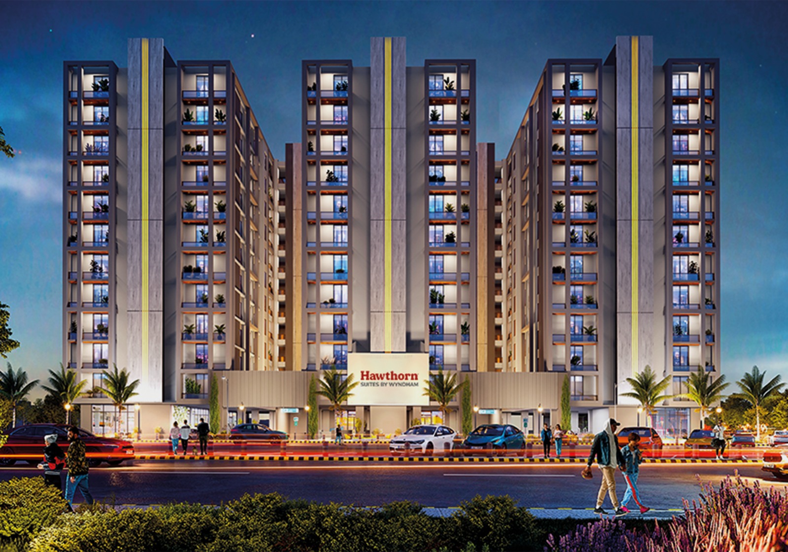 night view of mayfair residencia