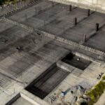 lean concrete and raft steel